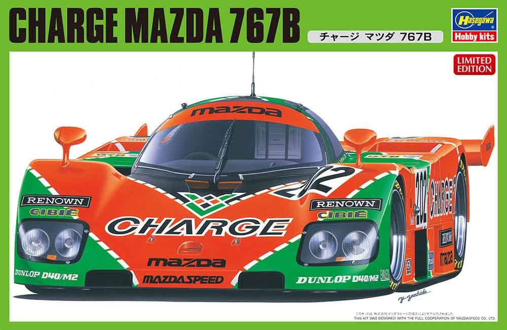 Hasegawa 1/24 Charge Mazda 767B 1989 LeMans Car Model Kit