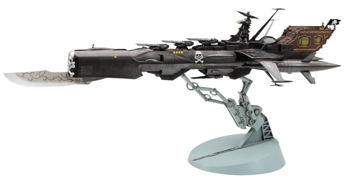 Hasegawa 1/1500  Battleship Arcadia 3rd Ship [Variant] Attack Enhanced Type w/Acrylic Stand Figure HA64815
