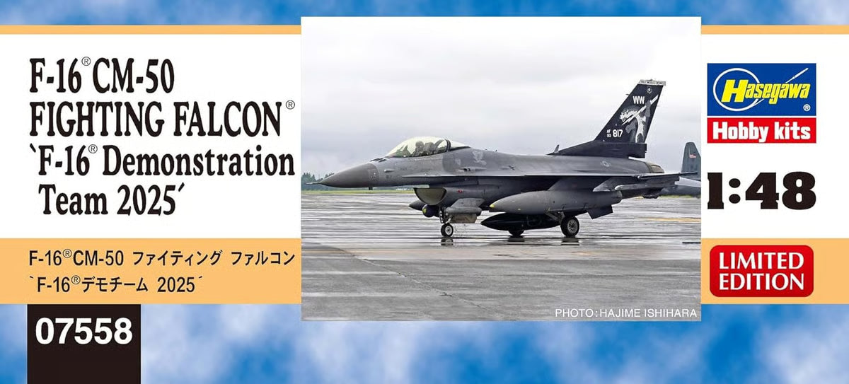 Hasegawa 1/48 1/48 F-16CM-50 Fighting Falcon F-16 Demo Team 2025 Kit