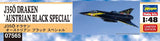 Hasegawa 1/48 J35O Draken Austrian Black Special Kit HALE07565