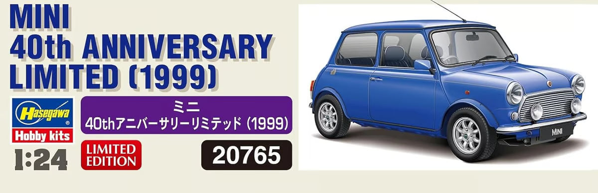 Hasegawa 1/24 1999 Mini 40th Anniversary Limited Edition Model Kit HALE20765