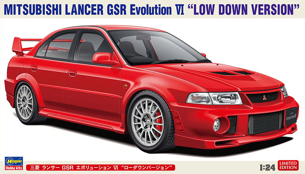 Hasegawa 1/24 Mitsubishi Lancer GSR Evolution VI Low Down Version with 3D Printed Parts