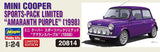 Hasegawa 1/24 1998 Mini Cooper Sports-Pack Limited Amaranth Purple Kit 20814