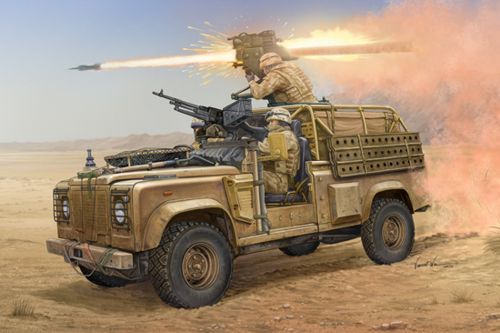 Hobby Boss 1/35 Land Rover WMIK with MILAN ATGM # 82447 - Plastic Model Kit