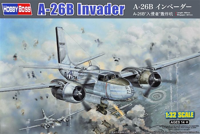 Hobby Boss 1/32 A-26b Invader Plastic Model Kit 83213