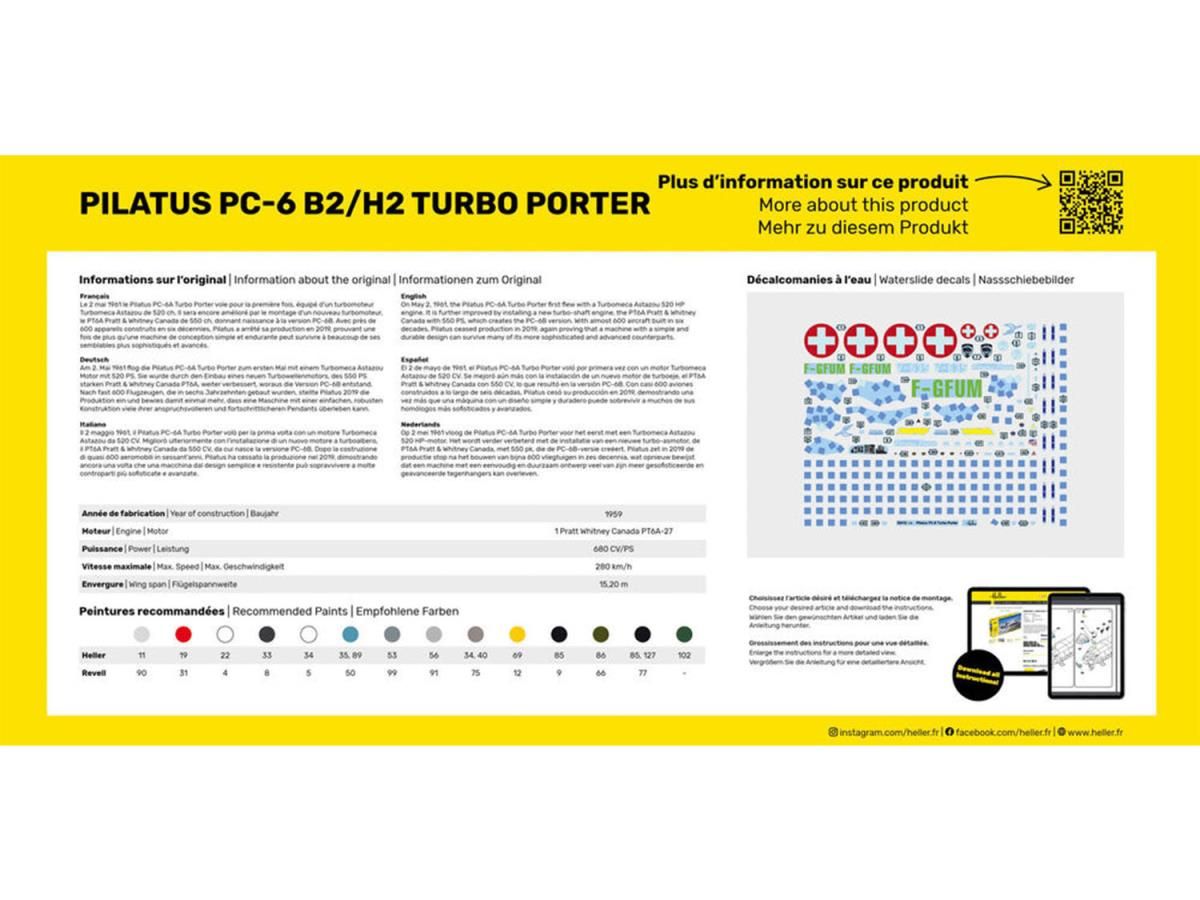 Heller 1/48 Pilatus PC-6 B2/H2 Turbo Porter Kit 30410