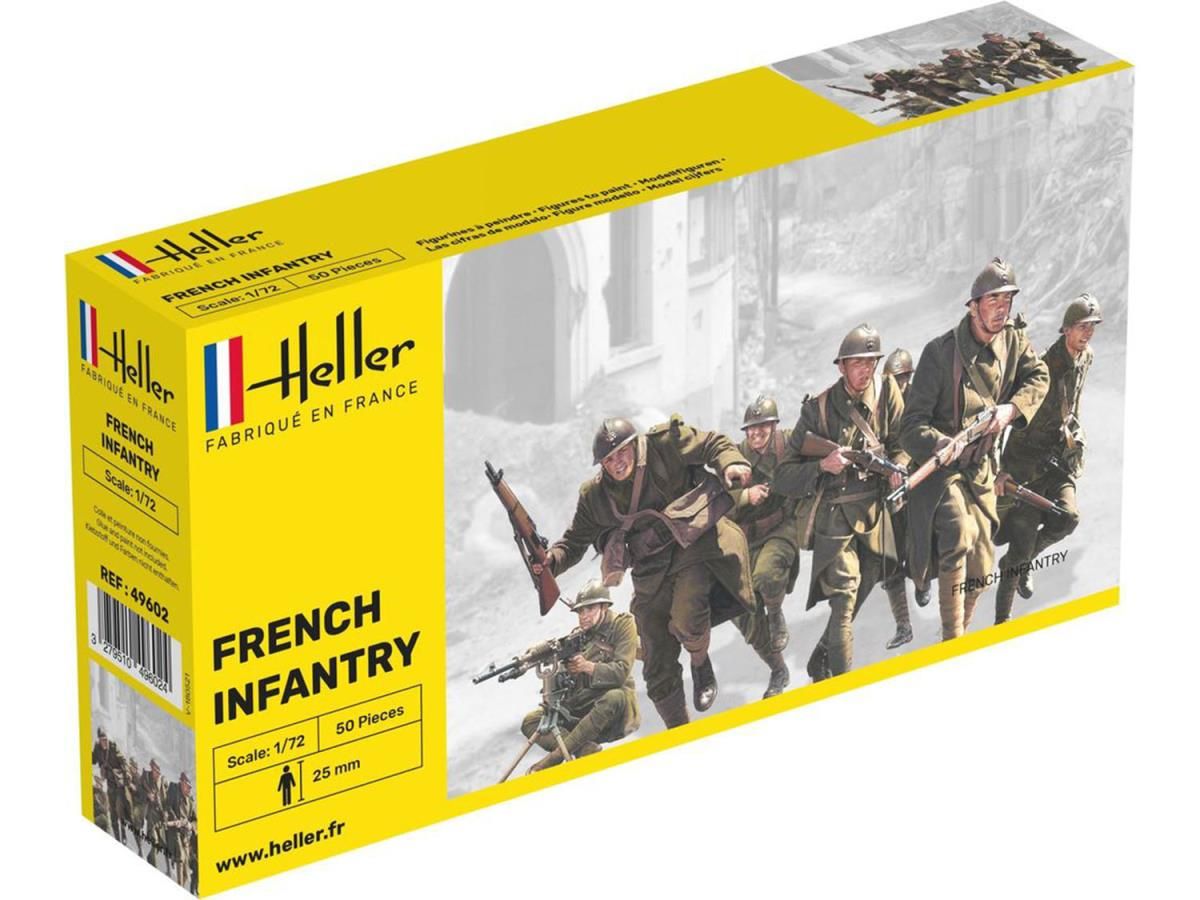 Heller 1/72 French Infantry - 50 pieces