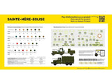 Heller 1/72 Sainte-Mere-Eglise - Trucks & Figures Diorama Kit 50327