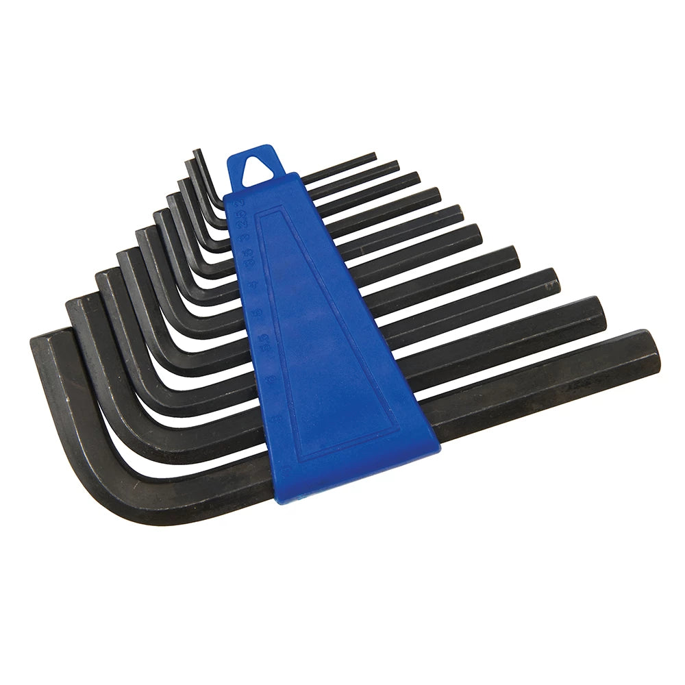 Silverline Hex Key Set 10pce 1/16 inch  - 3/8 inch