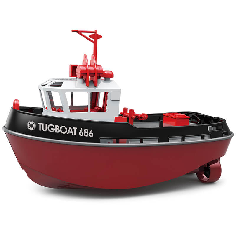 HENG LONG 1/72 RTR TUGBOAT 686 2.4GHZ 280MM LENGTH BLACK (HLG3800B)