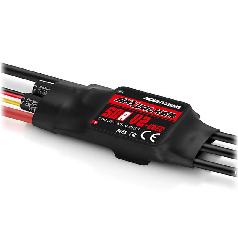 HOBBYWING SKYWALKER 50A 6S V2 SPEED CONTROL (ESC)