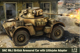 IBG Models 1/72 DAC Mk.1 British nArmoured Car with Littlejohn Adapter kit 72148