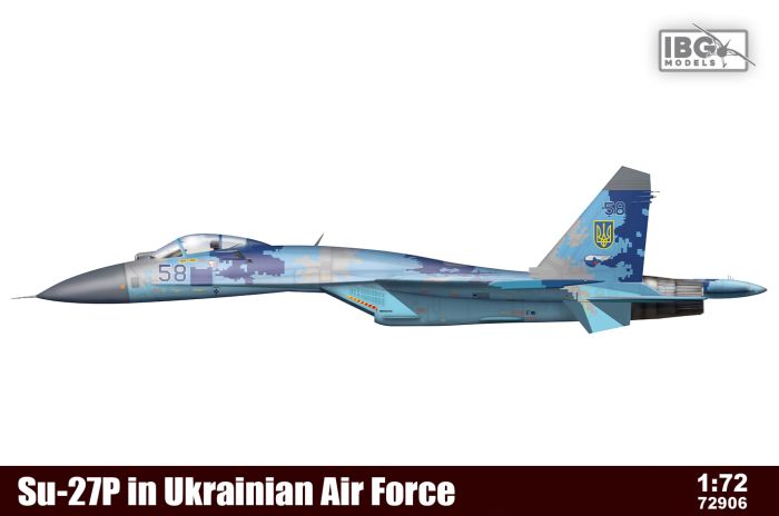 IBG 1/72 Su-27P in Ukrainian Air Force finish kit IBG72906