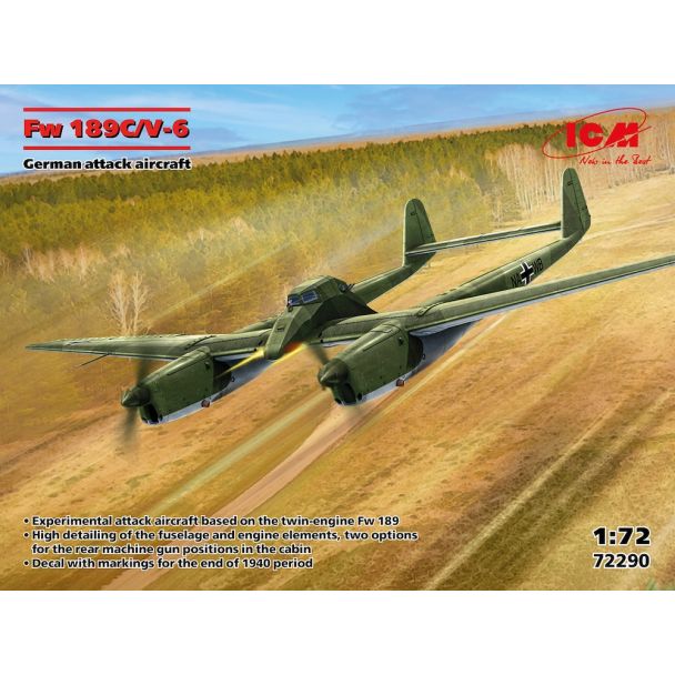 ICM 1/72 Fw 189C/V-6 German Attack Aircraft Kit 72290