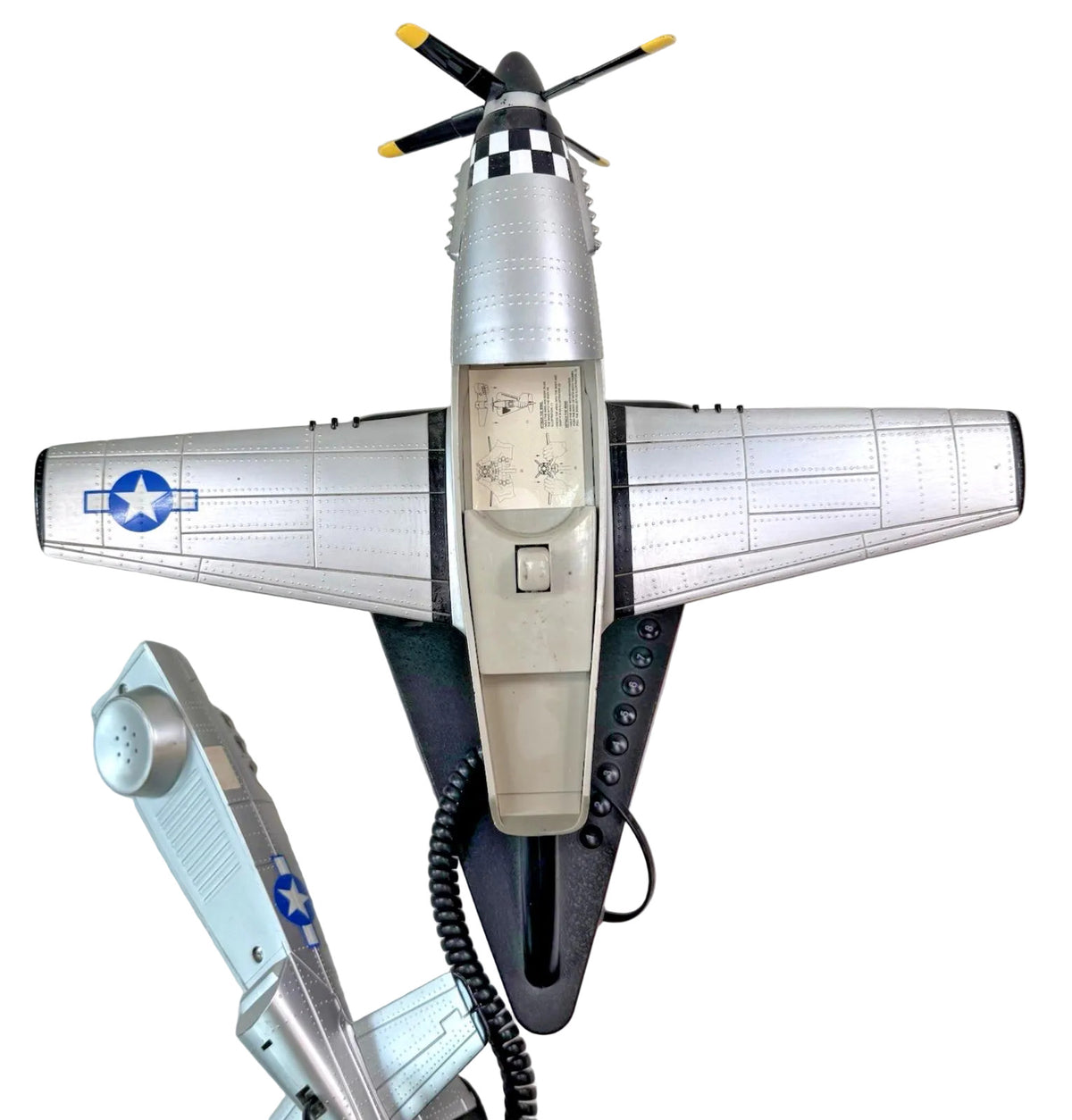 Novelty P-51 Mustang Telephone with Sound Effects Second Hand