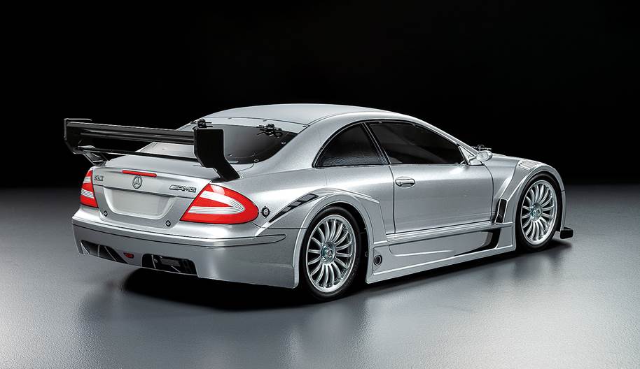 Tamiya 1/10 MERCEDES CLK AMG 2002 PRE-PAINTED SILVER TT-02 47493