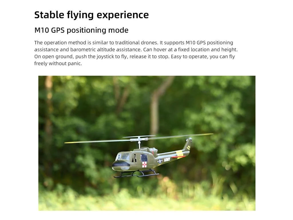 FlyWing UH1 RTF (Red) : FW-UH1-V4-RTF-R