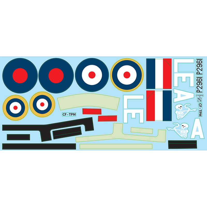 XFLY HURRICANE DECAL SHEET - BROWN