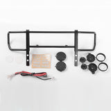 RC4WD COMMAND FRONT BUMPER W/BLACK LIGHTS & LIGHT KIT SET FOR TRAXXAS MERCEDES-BENZ G63 AMG 6X6