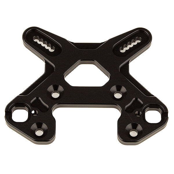 TEAM ASSOCIATED RC8B4 FRONT SHOCK TOWER BLACK ALUMINUM