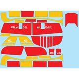 XFLY X1500 DECAL SHEET - RED