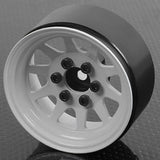 RC4WD OEM STAMPED STEEL 1.9 Inch BEADLOCK WHEELS (WHITE)