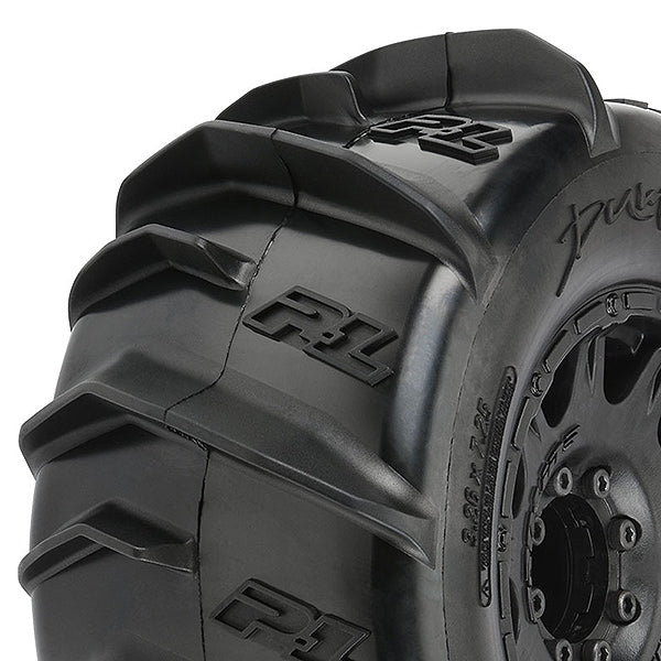 PROLINE DUMONT 3.8 Inch PADDLE TYR ES ON RAID BLK 8X32 17MM WHEEL