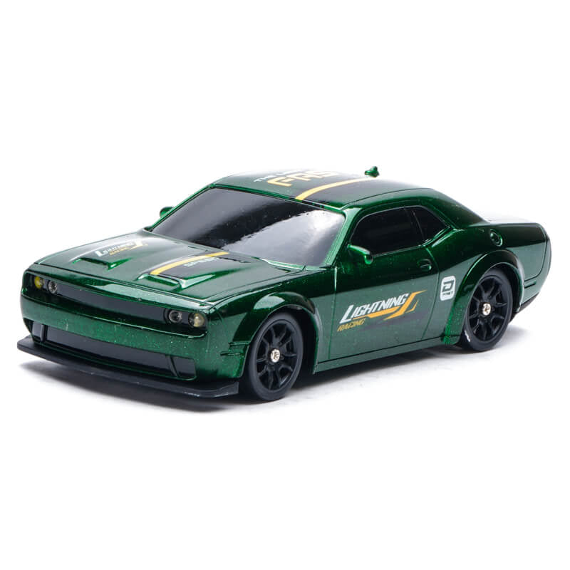 E-ZEE RC 1/43 LIGHTING STINGER 4WD DRIFT CAR w/GYRO - GREEN EZ-8501EGN