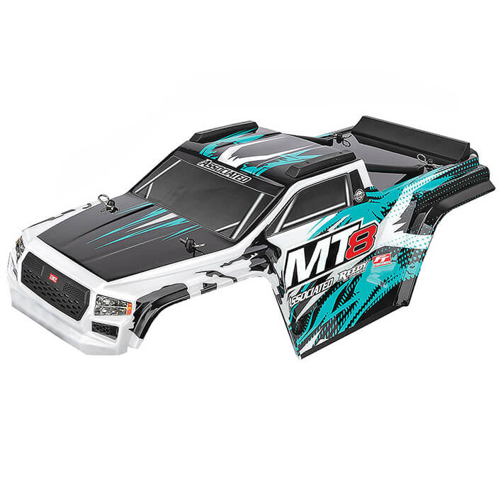 TEAM ASSOCIATED RIVAL MT8 BODY SET TEAL PAINTED