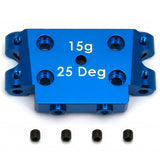 ASSOCIATED B5/B5M FACTORY TEAM ALUM. BULKHEAD 25 DEGREE (15g)