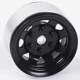 RC4WD STAMPED STEEL 1.55 Inch STOCK BLACK BEADLOCK WHEELS