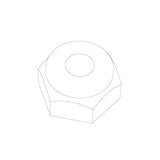 UDI RC UCX24 M2.5 HEX FLANGED NYLON LOCK NUT(8PCS)