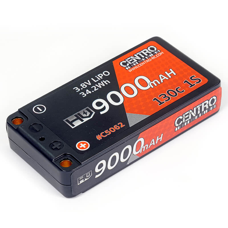 CENTRO HV 1S 9000MAH 3.8V 130CHARDCASE LIPO BATTERY (5mm)
