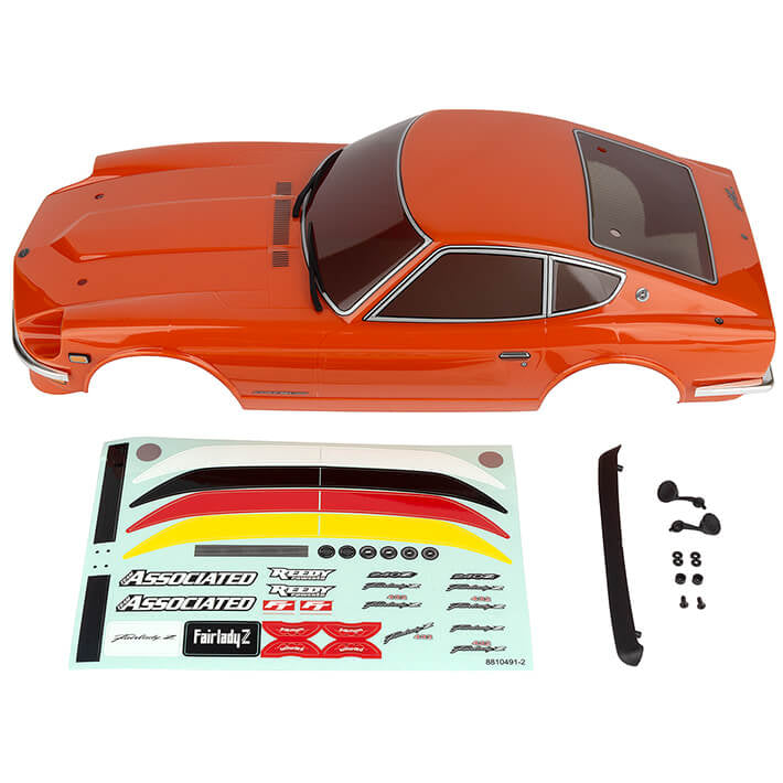 TEAM ASSOCIATED APEX 2 SPORT DATSUN 240Z BODY 918 ORANGE