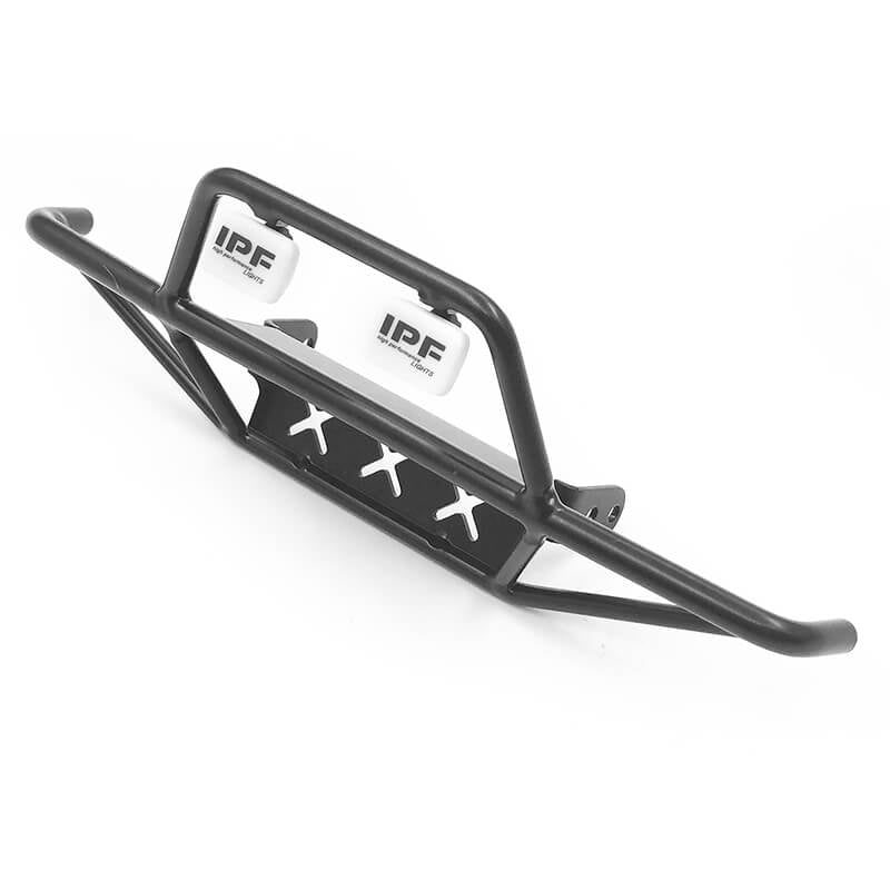 RC4WD TRI-X STEEL STINGER FRONT BUMPER W/IPF LIGHTS FOR VANQUISH VS4-10 ORIGIN BODY (BLACK)