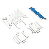 FASTRAX TRX4M STAINLESS STEEL SKID PLATE ARMOR SET