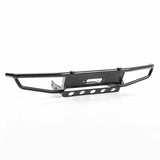 RC4WD GUARDIAN STEEL FRONT WINCH BUMPER W/IPF LIGHTS FOR AXIAL 1/10 SCX10 II UMG10 (BLACK)