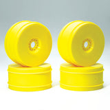 CENTRO 1/8 DISHED BUGGY WHEELS SET OF 4 - YELLOW