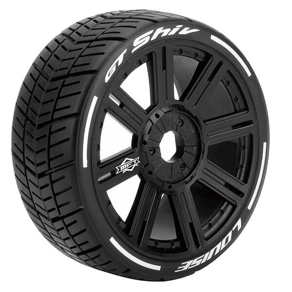 LOUISE RC GT-SHIV 1/8 FR/RR SUPER SOFT HEX 17MM SPOKE BLACK