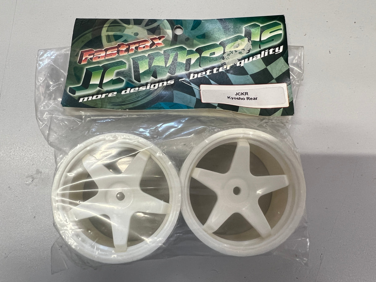 Fastrax JC Kyosho Rear Wheels White JCKR-W (Box 13)