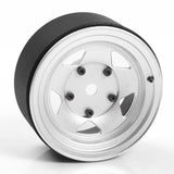 RC4WD SEREN 2.2 Inch BEADLOCK WHEELS W/ CENTER CAPS (SILVER)