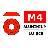 TEAM CORALLY ALUMINIUM WASHER FOR M4 BUTTON HEAD SCREWS O C-3211-40-5