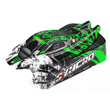 CORALLY POLYCARBONATE BODY CUT/PAINTED/DECALS SYNCRO 2 GREEN