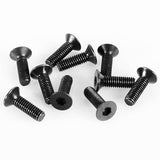 RC4WD STEEL FLAT HEAD CAP SCREWS M3 X 10MM (10)