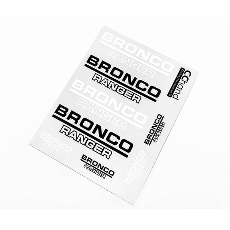 RC4WD BODY DECALS FOR TRAXXAS TRX-4 79 BRONCO RANGER XLT (STYLE A)