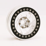 SWEEP SPIRAL 1.9 Inch ALUMINIUM BEADLOCK WHEELS SILVER (2PC)