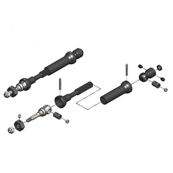 MIP X-DUTY CVD DRIVE KIT FRONT 87MM TO 112MM W/ 10MM X 5MM BEARING TRAXXAS STAMPEDE/SLASH/RALLY