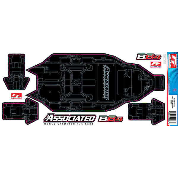 TEAM ASSOCIATED RC10B6.4 FT CHASSIS PROTECTIVE SHEET +3MM