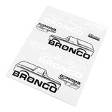 RC4WD BODY DECALS FOR TRAXXAS TRX-4 79 BRONCO RANGER XLT (STYLE B)