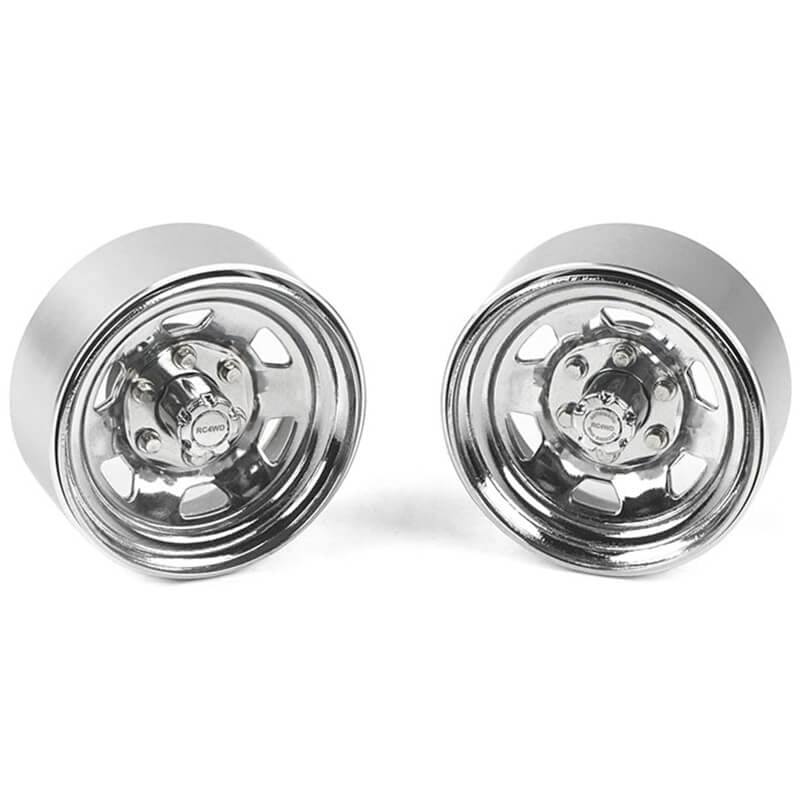 RC4WD STAMPED STEEL 1.7 Inch BEADLOCK SR5 WHEELS (CHROME)